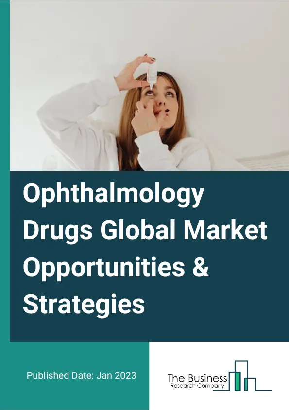 Ophthalmology Drugs Market 2023 – By Type (Antiglaucoma Drugs, Dry Eye Medication, Other Ophthalmological Drugs), By Distribution Channel (Hospital Pharmacies, Retail Pharmacies or  Drug Stores, Other Distribution Channels), By Route Of Administration (Topical, Oral, Other Route Of Administrations), By Drug Classification (Branded Drugs, Generic Drugs), By Mode Of Purchase (Over-The-Counter Drugs, Prescription-Based Drugs), And By Region, Opportunities And Strategies – Global Forecast To 2032