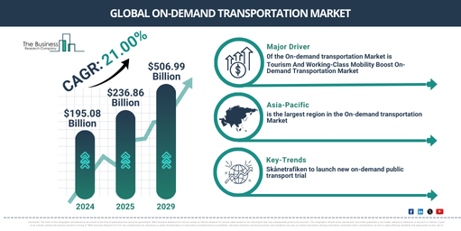 Global On-demand transportation Market Report Infographic
