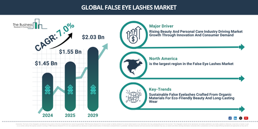 Global False Eye Lashes Market Report Infographic