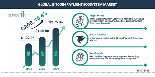 Global Bitcoin Payment Ecosystem Market Report Infographic