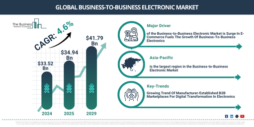 Global Business-to-Business Electronic Market Report Infographic