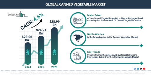 Global Canned Vegetable Market Report Infographic