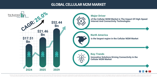 Global Cellular M2M Market Report Infographic