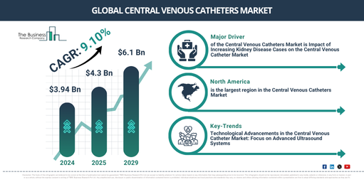 Global Central Venous Catheters Market Report Infographic