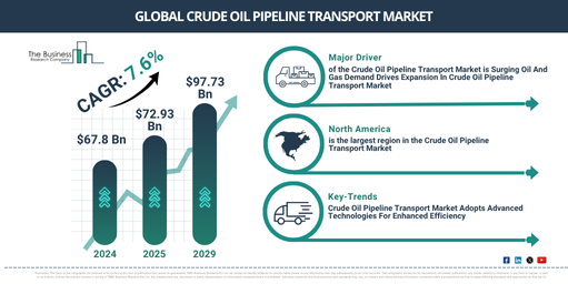 Global Crude Oil Pipeline Transport Market Report Infographic