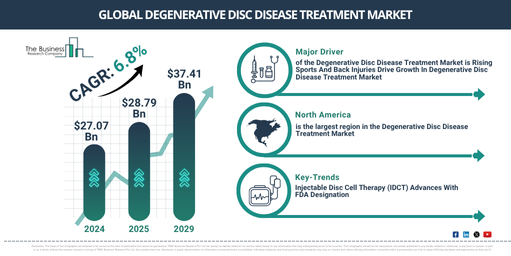 Global Degenerative Disc Disease Treatment Market Report Infographic
