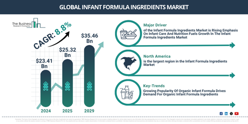 Global Infant Formula Ingredients Market Report Infographic