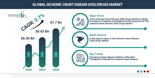 Global Ischemic Heart Disease (IHD) Drugs Market Report Infographic