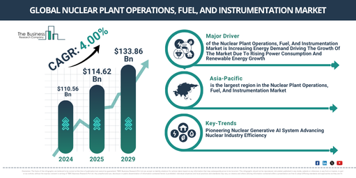 Global Nuclear Plant Operations, Fuel, And Instrumentation Market Report Infographic