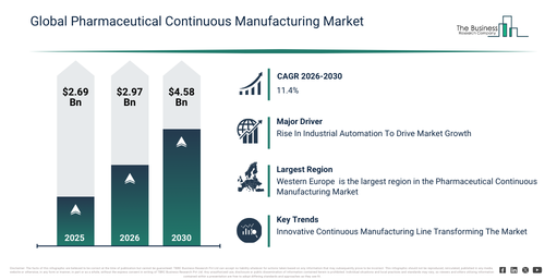 Global Pharmaceutical Continuous Manufacturing Market Report Infographic