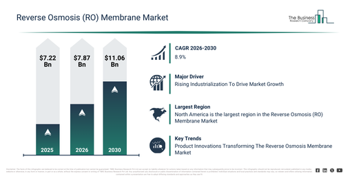 Global Reverse Osmosis (RO) Membrane Market Report Infographic
