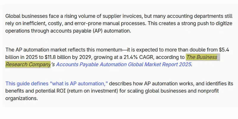 Accounts Payable Automation Future Outlook