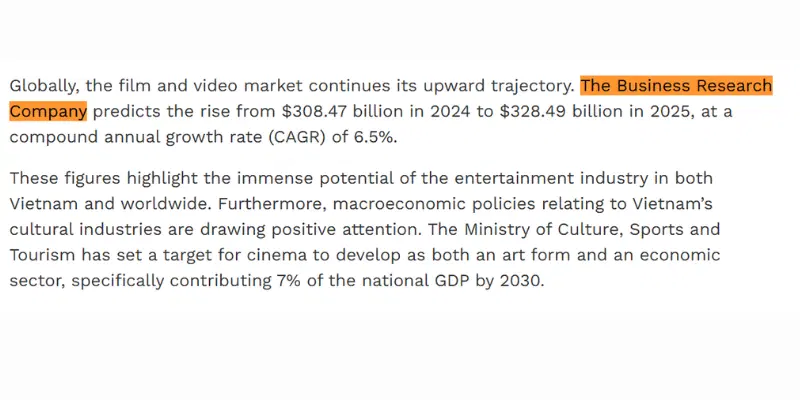 Film And Video Market Forecast