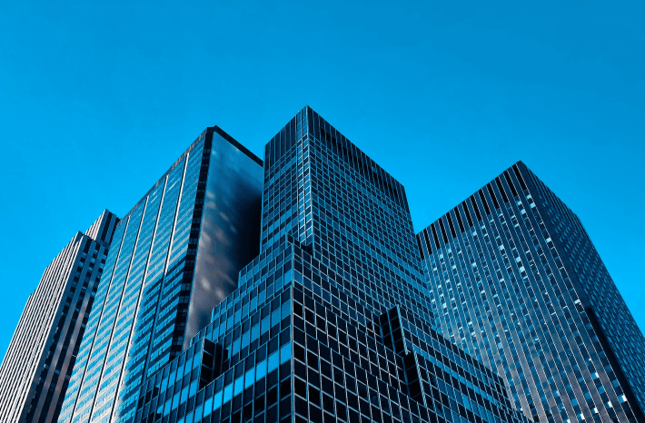 Corporate buildings background