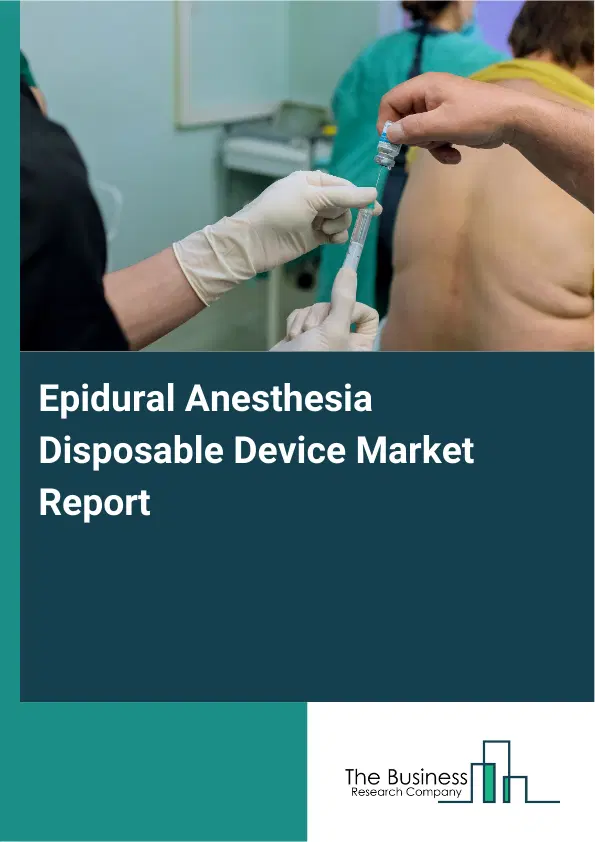 Global Epidural Anesthesia Disposable Device Market Report 2026 Global Epidural Anesthesia Disposable Device Market Report 2026