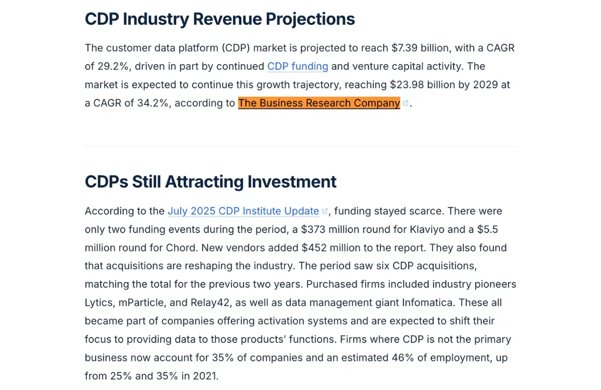 Customer Data Platform Forecast