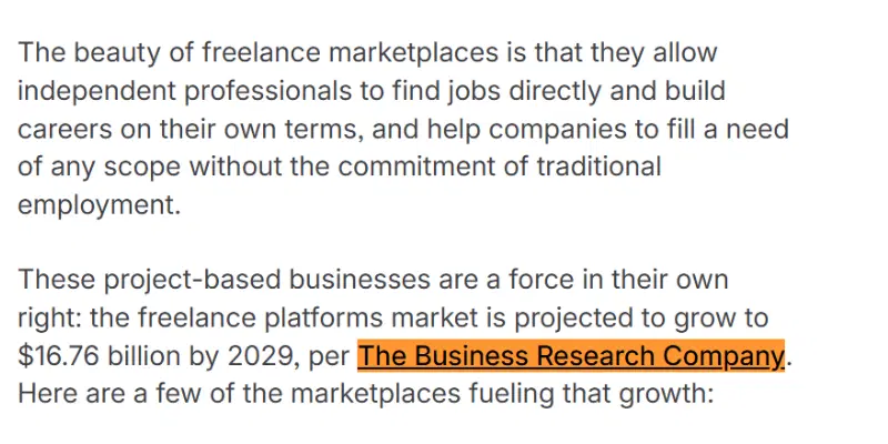 Global Freelance Platform Market Forecast