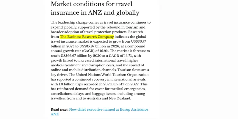 Travel Insurance Market Future Outlook