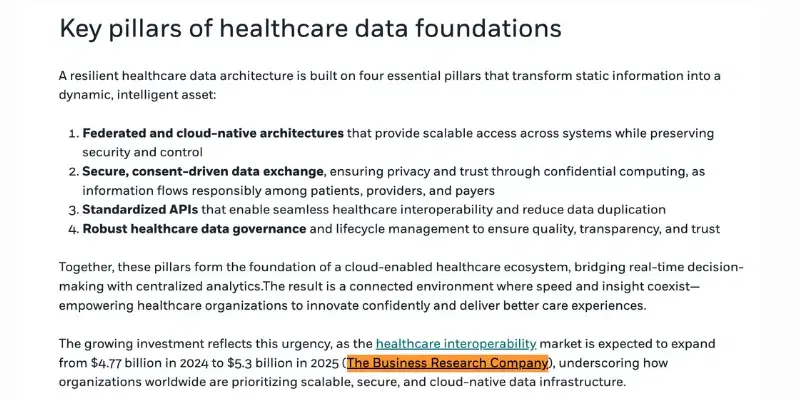 Healthcare Data Framework Analysis