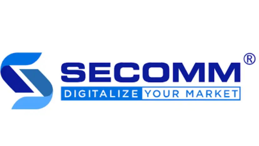 Corporate logo representing Secomm