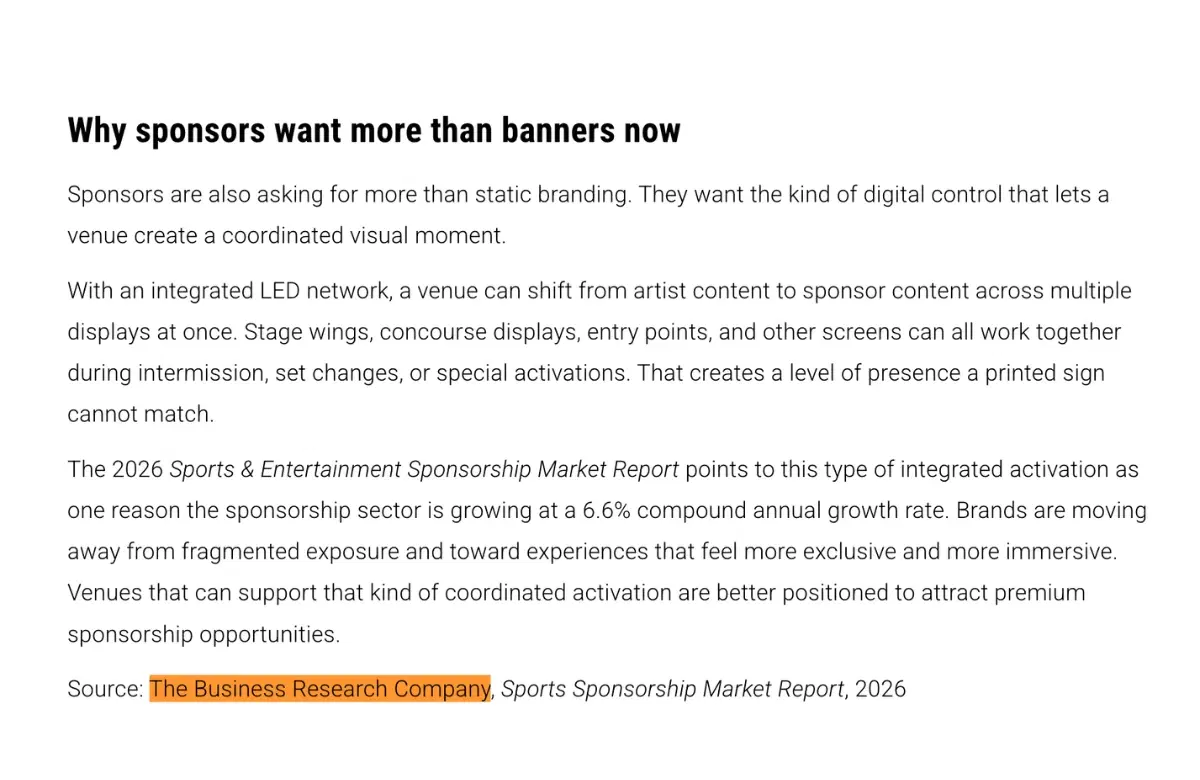 Sports Sponsorship Industry Insights