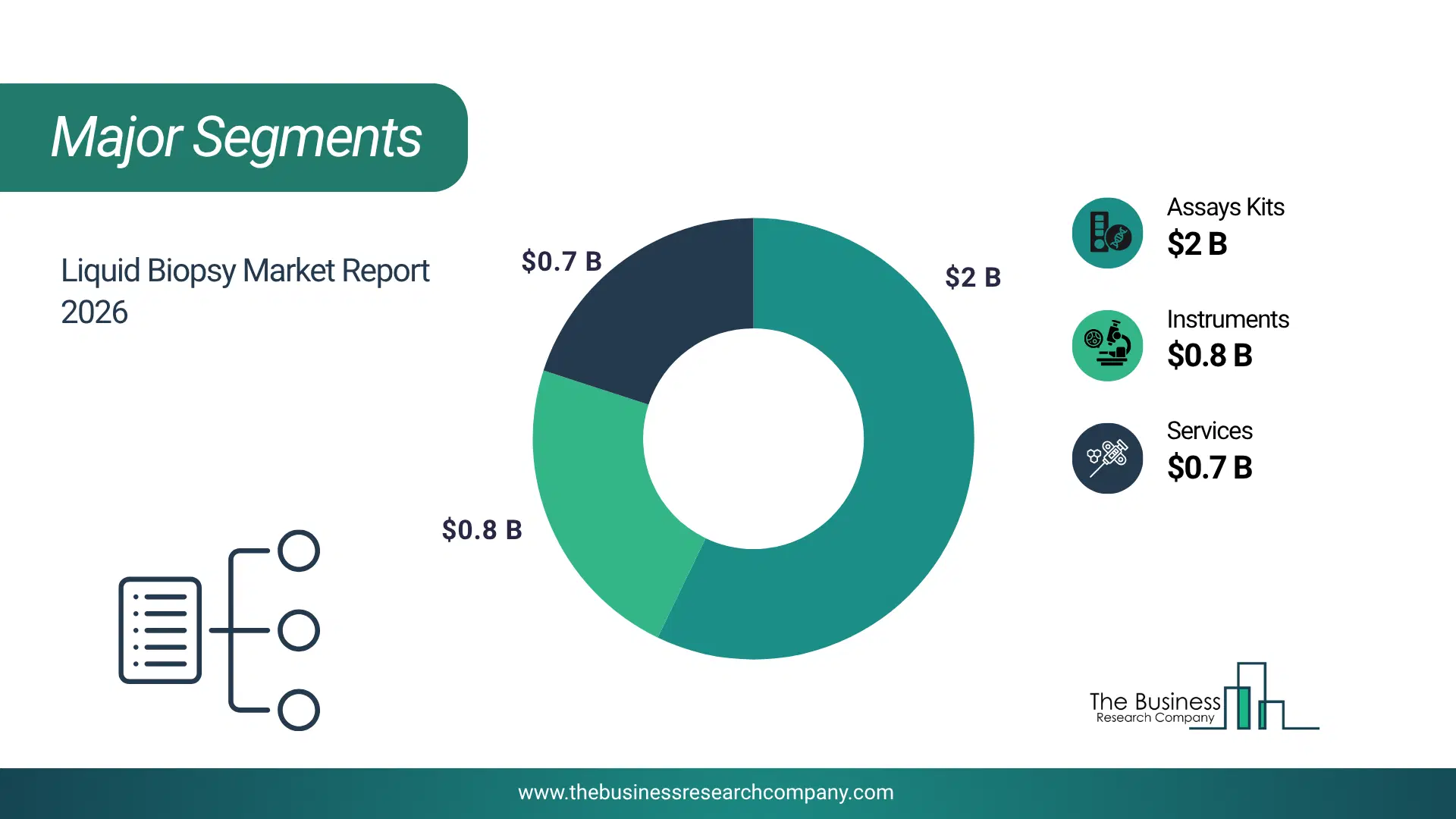Liquid Biopsy Market Major Segmentation Breakdown2026 Major Segmentation Breakdown Chart Of The Liquid Biopsy Market.