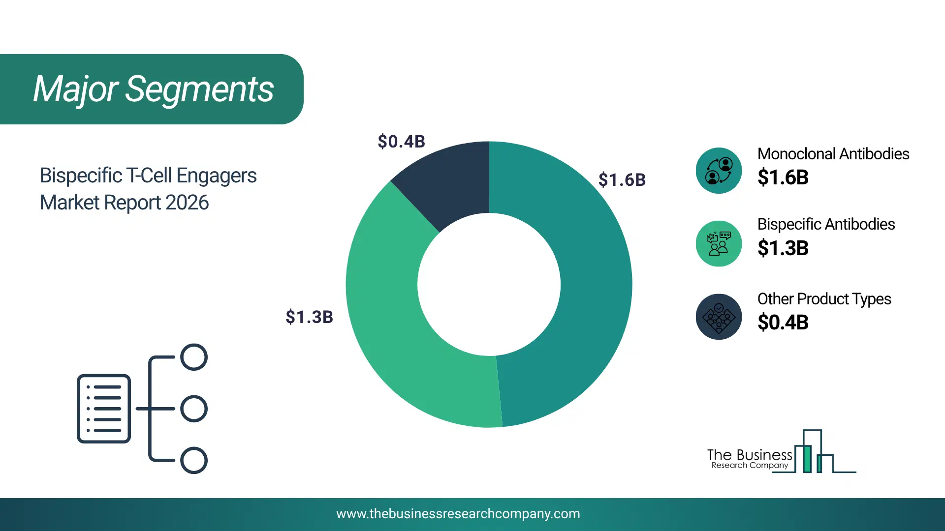 Bispecific T-Cell Engagers Market Major Segmentation Breakdown2026 Major Segmentation Breakdown Chart Of The Bispecific T-Cell Engagers Market.