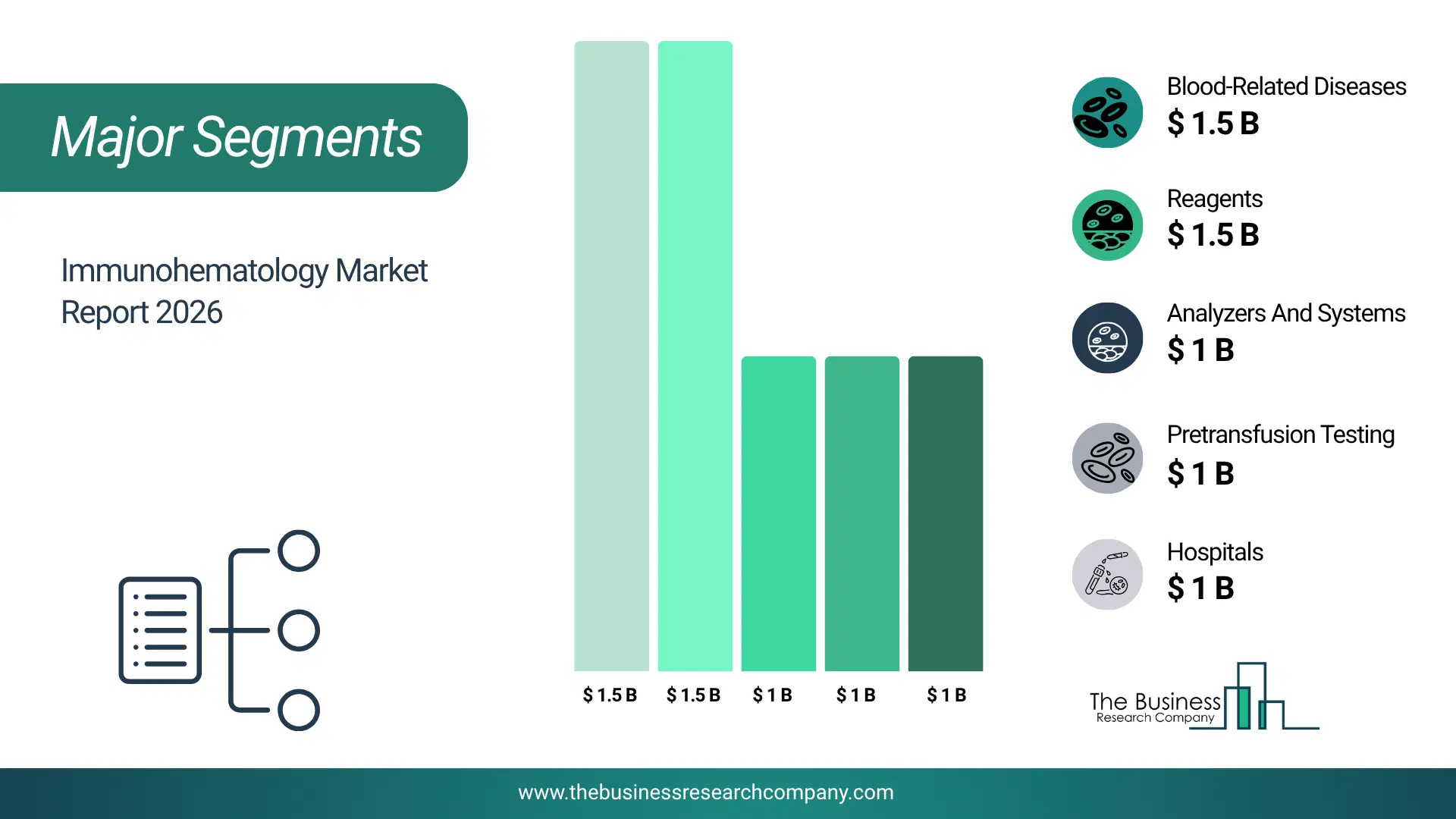 Immunohematology Market Major Segmentation Breakdown2026 Major Segmentation Breakdown Chart Of The Immunohematology Market.