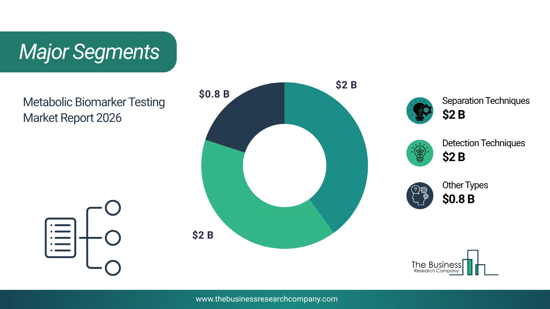 Metabolic Biomarker Testing Market Major Segmentation Breakdown2026 Major Segmentation Breakdown Chart Of The Metabolic Biomarker Testing Market.