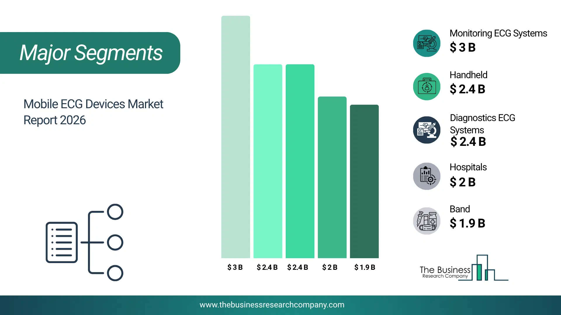 Mobile Ecg Devices Market Major Segmentation Breakdown2026 Major Segmentation Breakdown Chart Of The Mobile Ecg Devices Market.