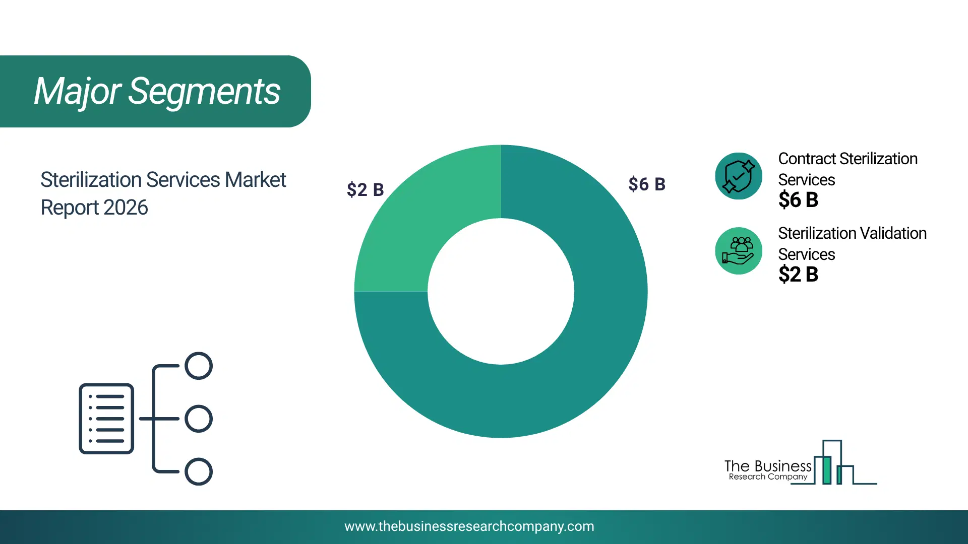 Sterilization Services Market Major Segmentation Breakdown2026 Major Segmentation Breakdown Chart Of The Sterilization Services Market.