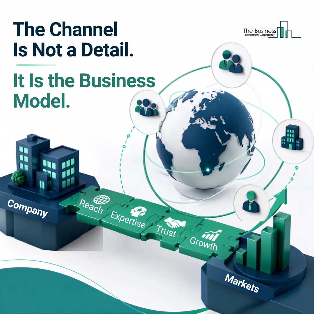 The channel is the business model — around 75% of world trade flows through indirect channels