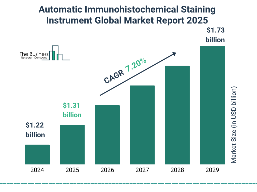 Automatic Immunohistochemical Staining Instrument Market Size and growth rate 2025 to 2029: Graph