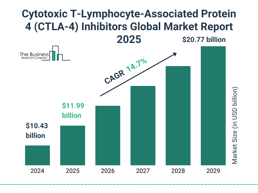 Cytotoxic T-Lymphocyte-Associated Protein 4 (CTLA-4) Inhibitors Market Size and growth rate 2025 to 2029: Graph