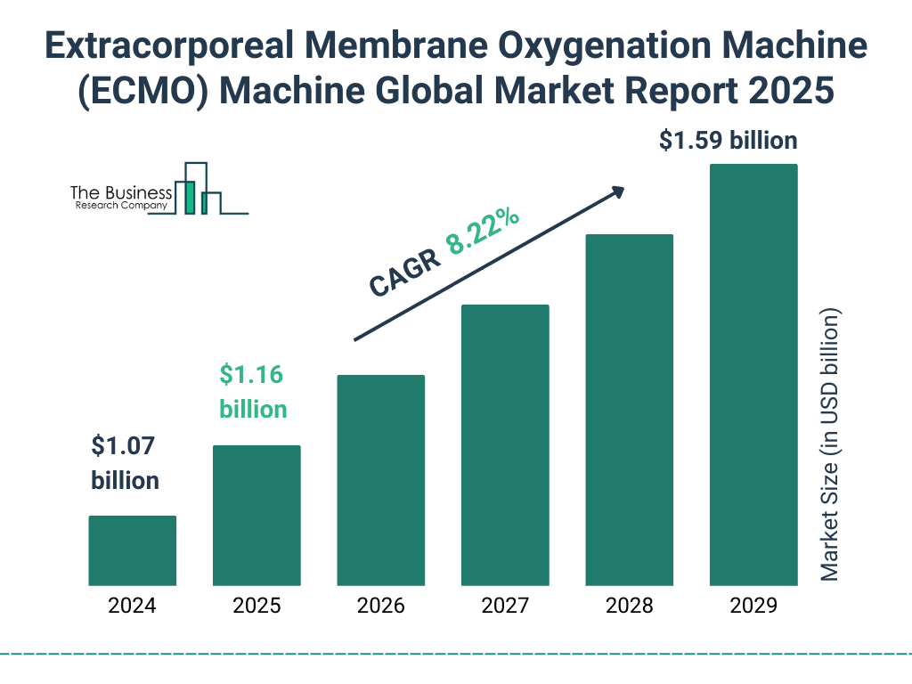 Extracorporeal Membrane Oxygenation Machine (ECMO) Machine Market Size and growth rate 2025 to 2029: Graph
