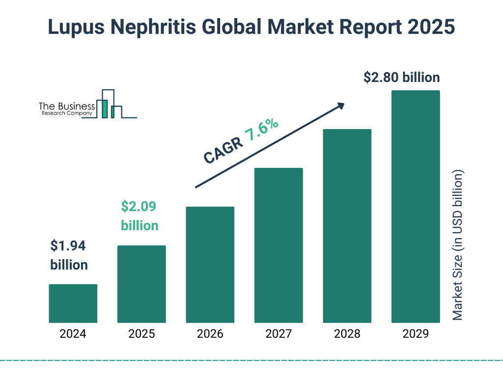 Lupus Nephritis Market Size and growth rate 2025 to 2029: Graph