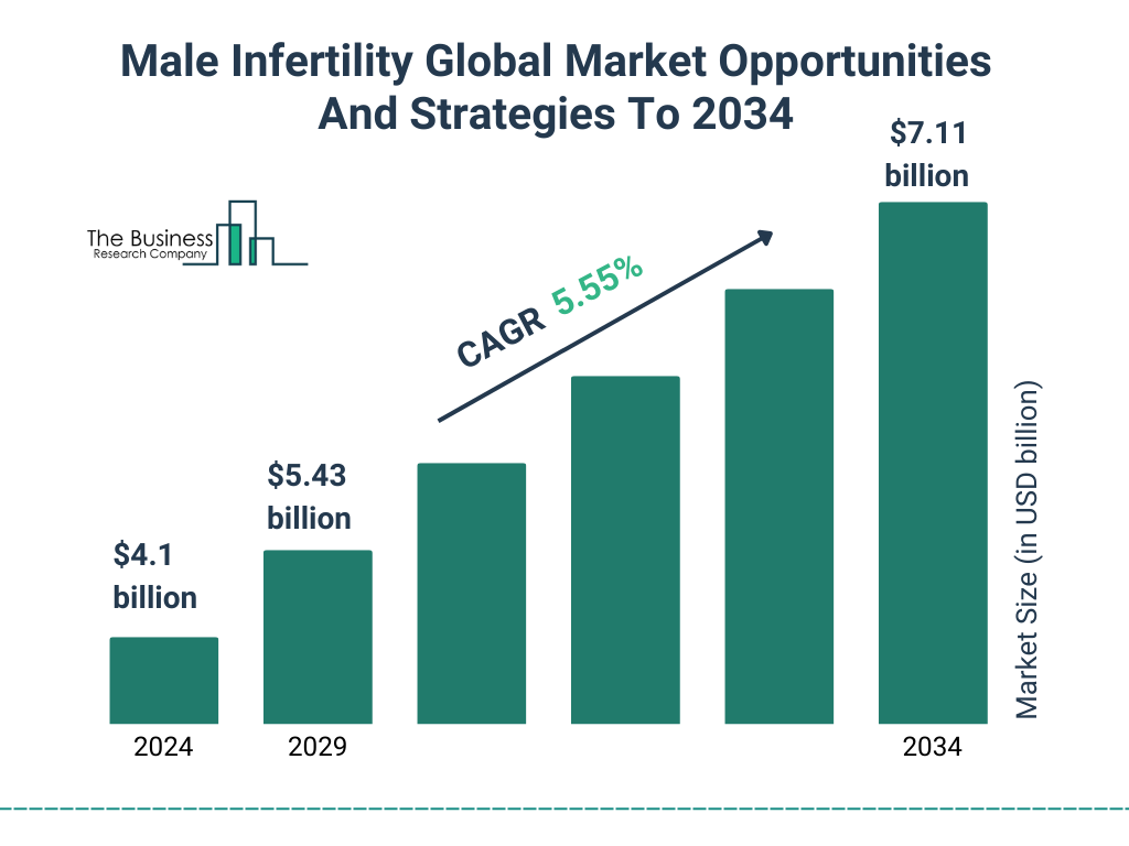 Male Infertility Global Market Opportunities And Strategies To 2034 Market Size and growth rate 2025 to 2029: Graph