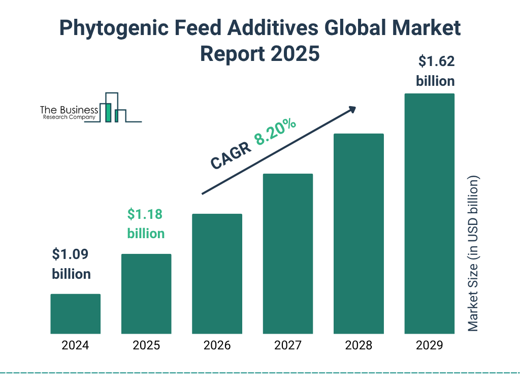 Phytogenic Feed Additives Market Size and growth rate 2025 to 2029: Graph
