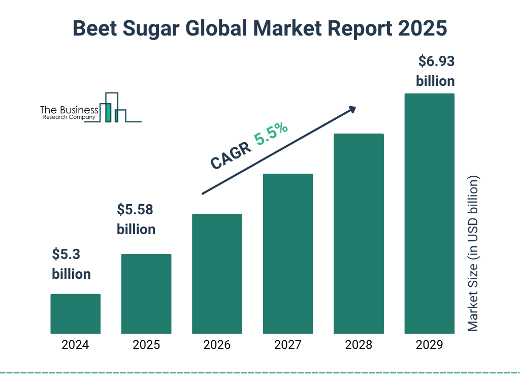 Beet Sugar Market Size and growth rate 2025 to 2029: Graph