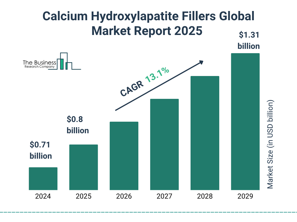Calcium Hydroxylapatite Fillers Market Size and growth rate 2025 to 2029: Graph