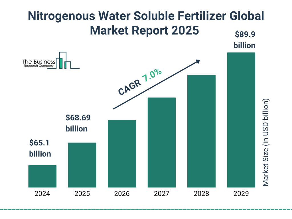 Nitrogenous Water Soluble Fertilizer Market Size and growth rate 2025 to 2029: Graph