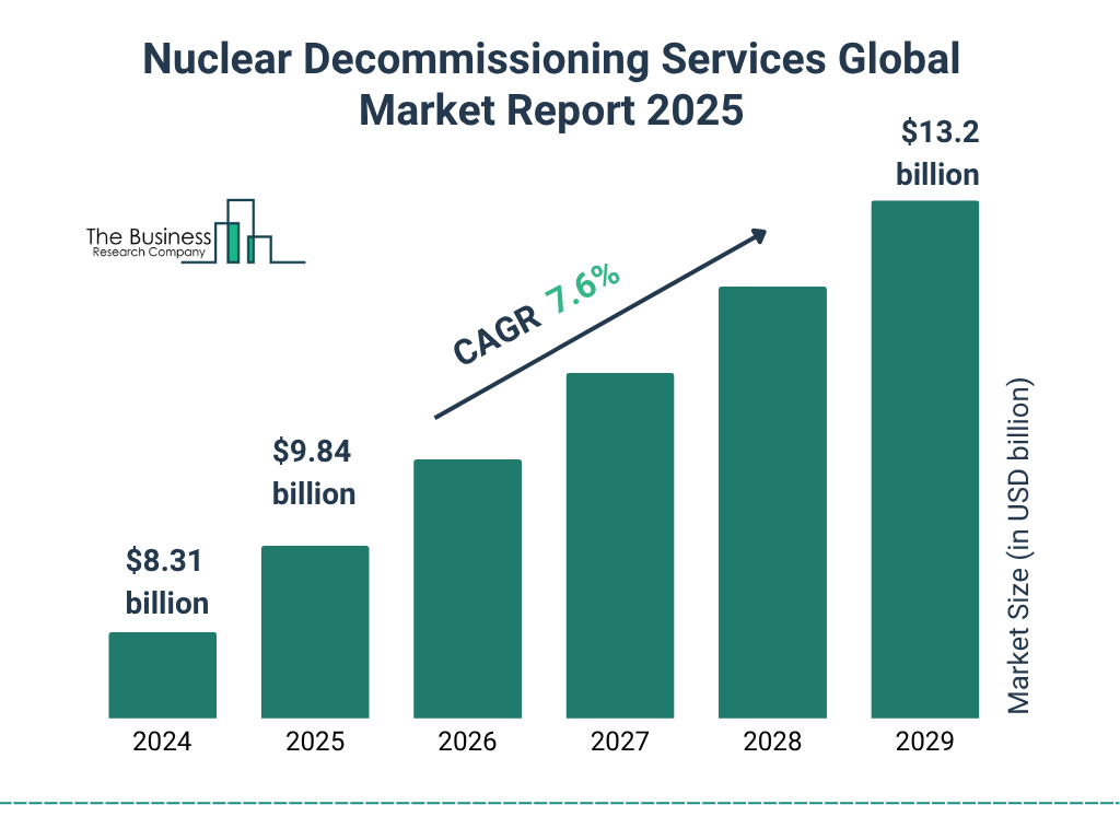 Nuclear Decommissioning Services Market Size and growth rate 2025 to 2029: Graph