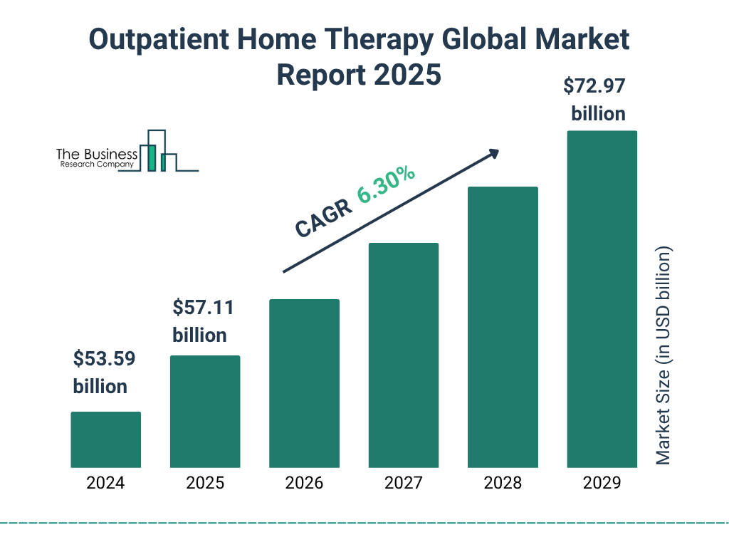 Outpatient Home Therapy Market Size and growth rate 2025 to 2029: Graph