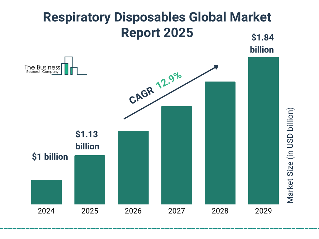 Respiratory Disposables Market Size and growth rate 2025 to 2029: Graph
