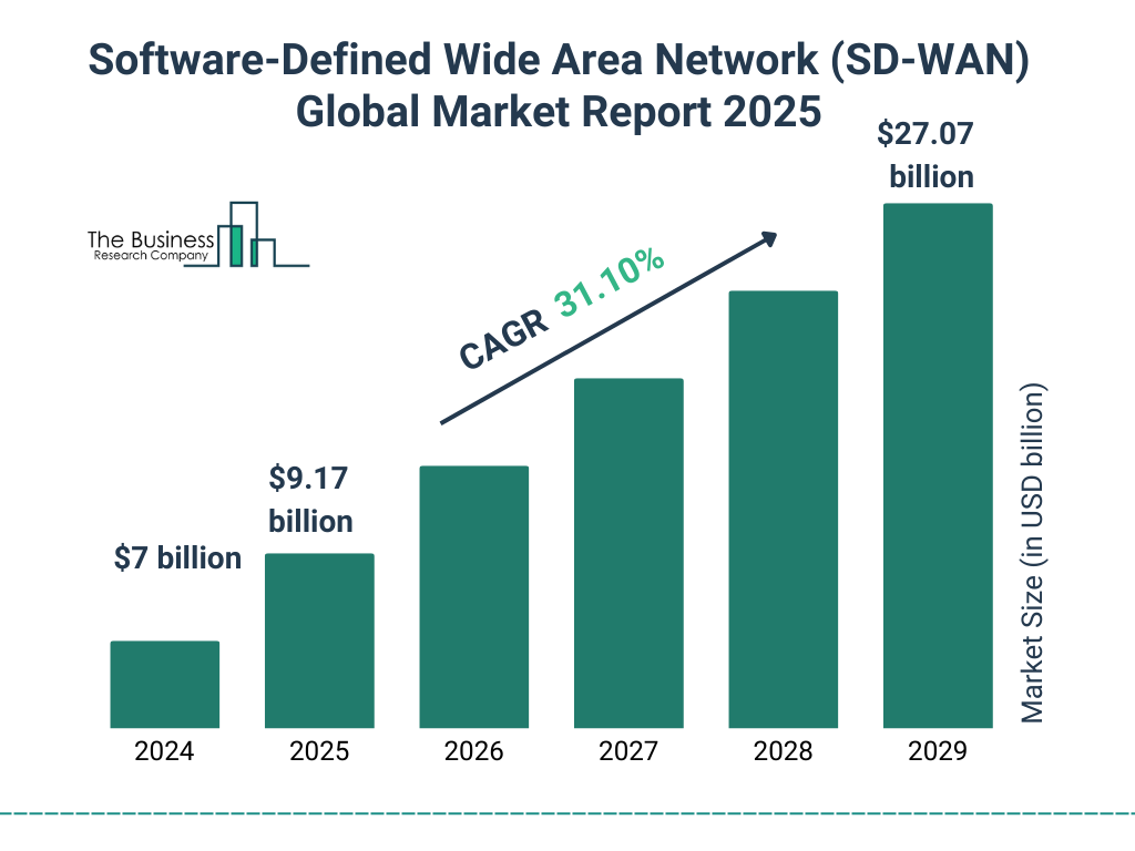 Software-Defined Wide Area Network (SD-WAN) Market Size and growth rate 2025 to 2029: Graph