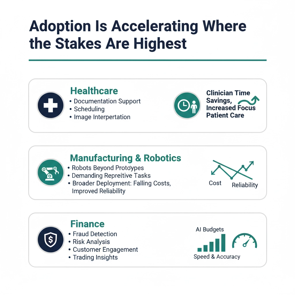 Adoption is accelerating where the stakes are highest