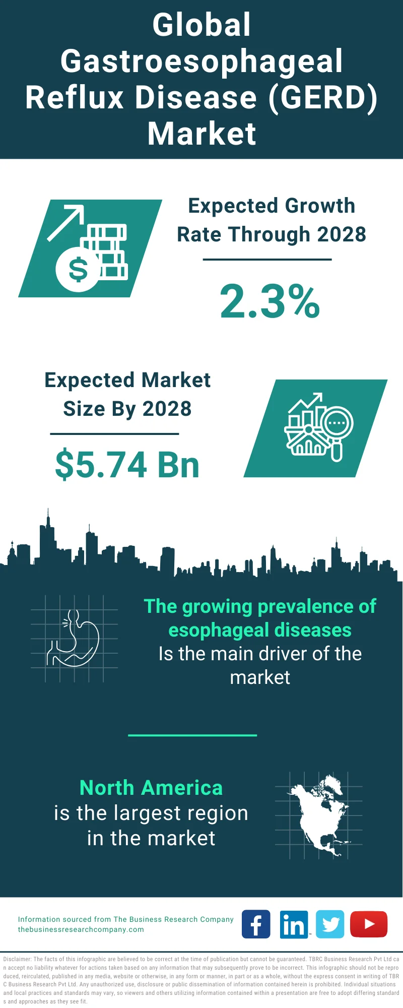 Gastroesophageal Reflux Disease GERD Global Market Report 2024 