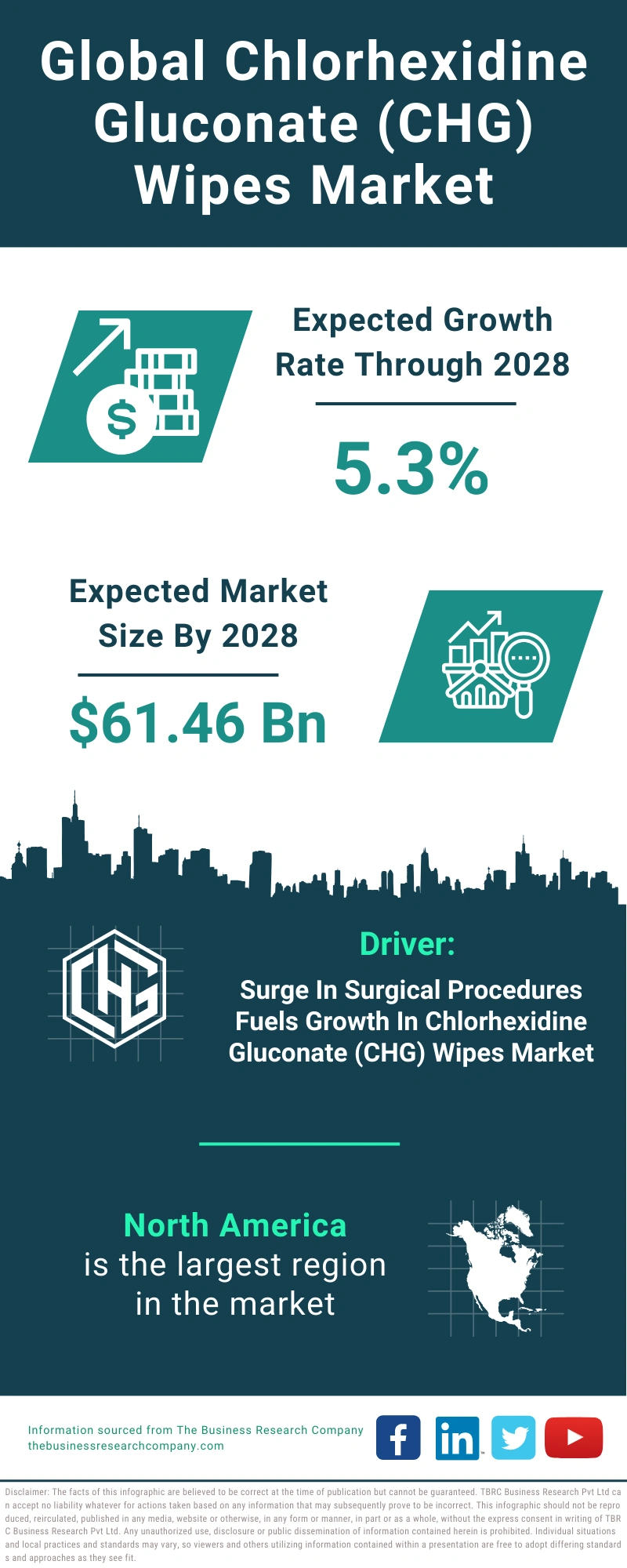 Chlorhexidine Gluconate (CHG) Wipes Global Market Report 2024