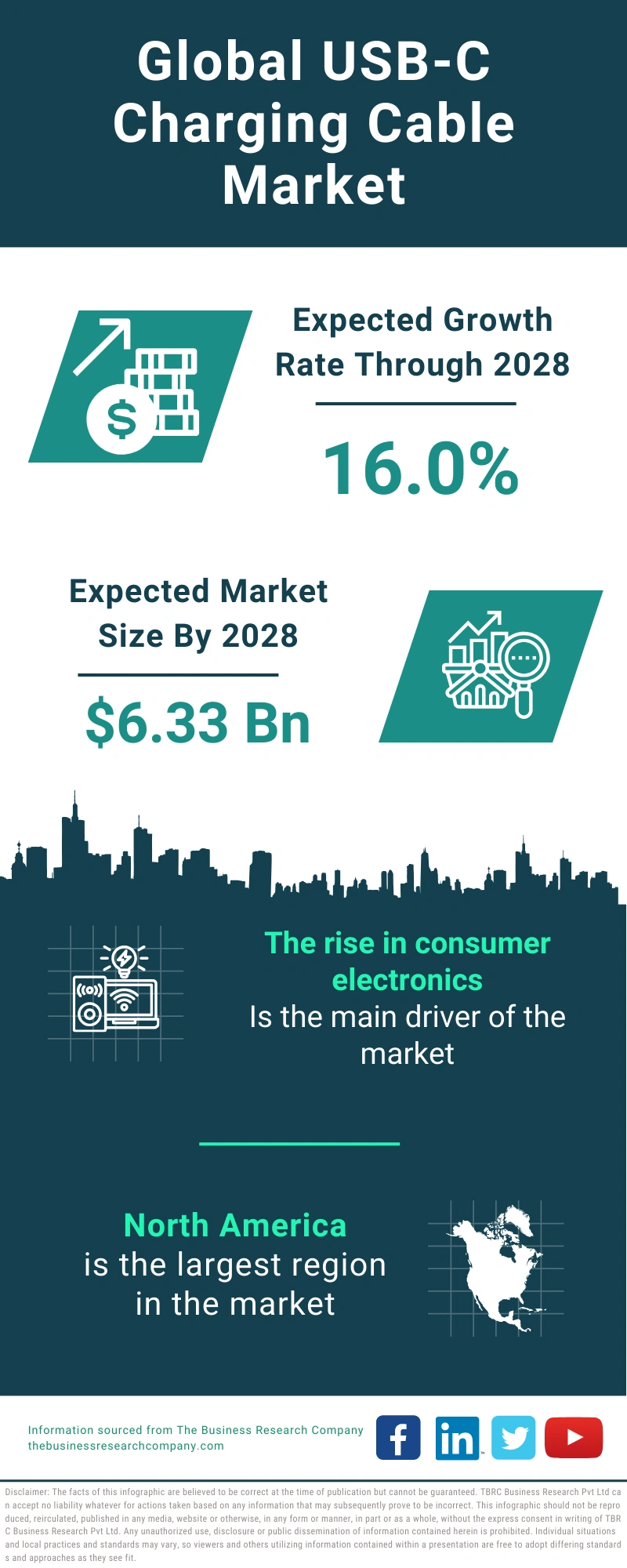 Global USB-C Charging Cable Market Infographic