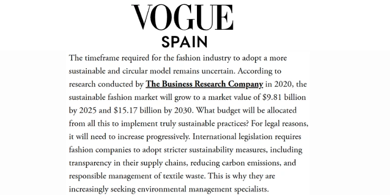 Vogue College of Fashion and the future of sustainability
